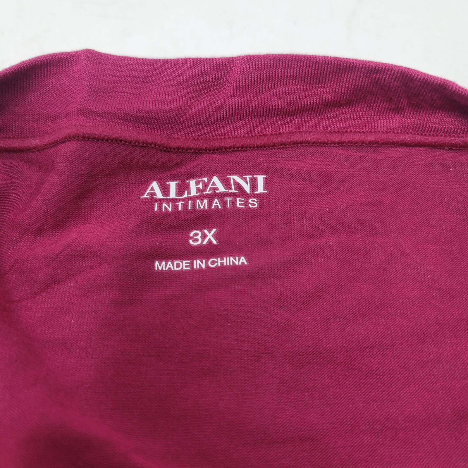 Alfani Intimates Womens Plus Size 3X Soft Rayon Panty Underwear Beet Red NWT
