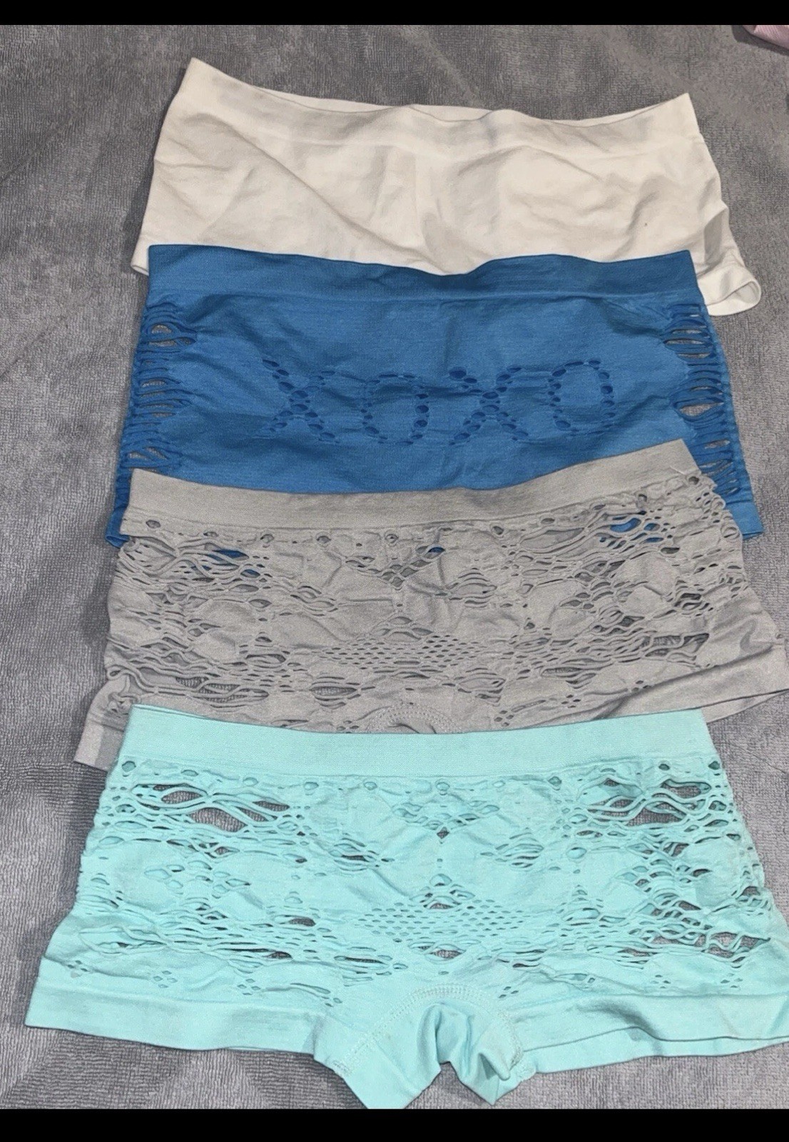 Lot Of 4 Multi Designer Panties Shorties Size Med By Black fuschia ,adored