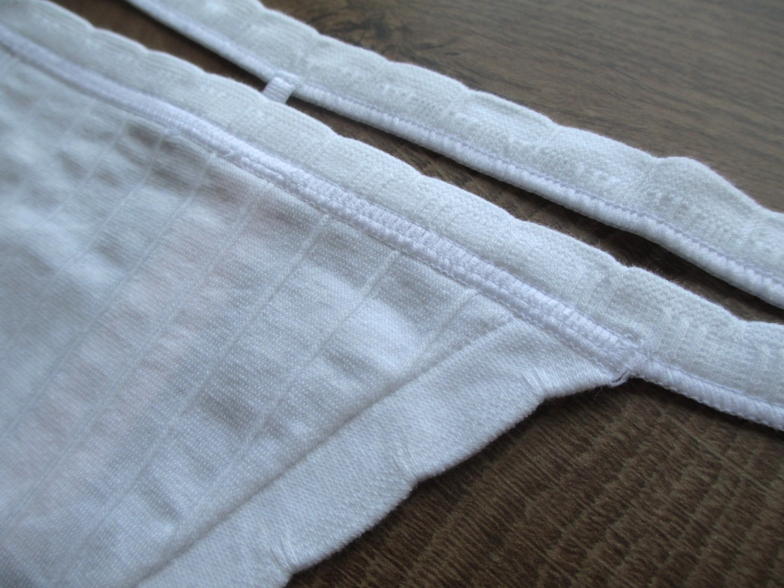 VICTORIA’S SECRET Cotton V-String Thong Panty VS White S M L XL Rib Ribbed NWT