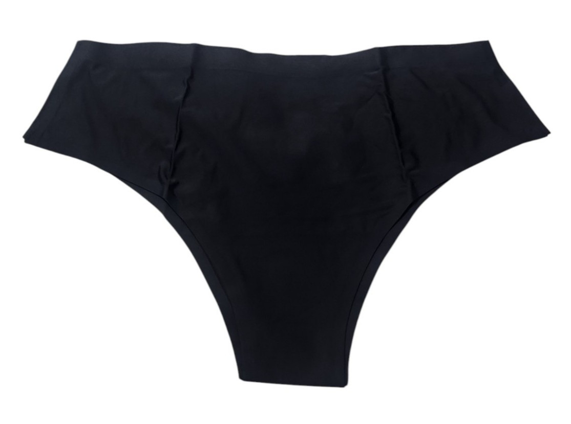 Cheek Boss Panty Womens XL Cheeky Underwear Panties Solid Black