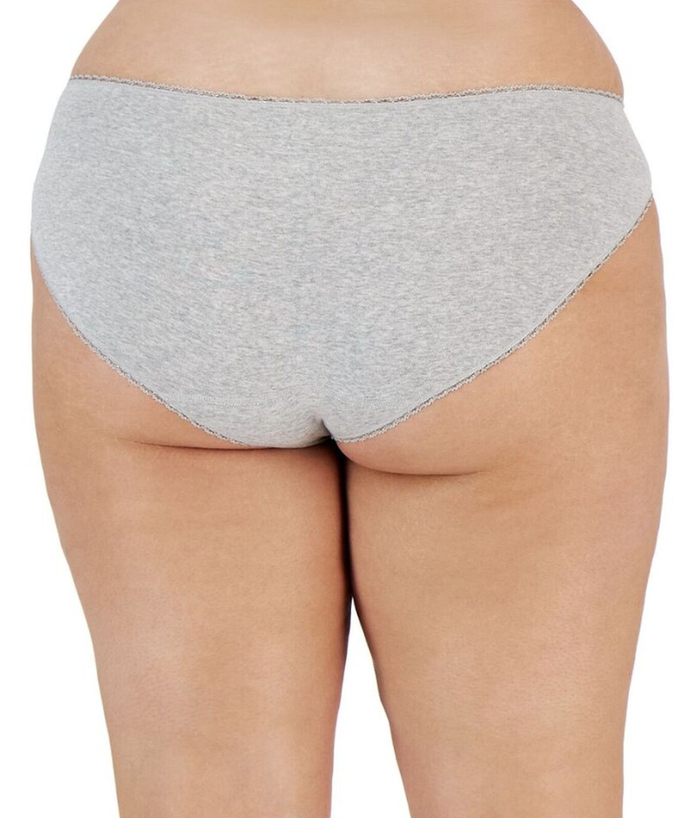 Charter Club Womens Cotton Bikini Underwear Heather Storm Gray Plus Size 2X NEW