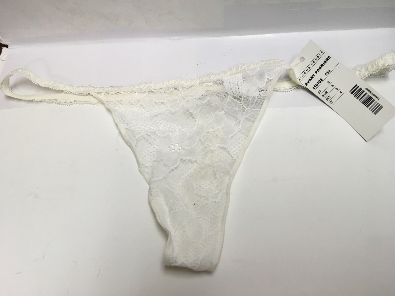 Simone Perele 110702/030 Avant premiere Embroidered Thong Panties French Size 3