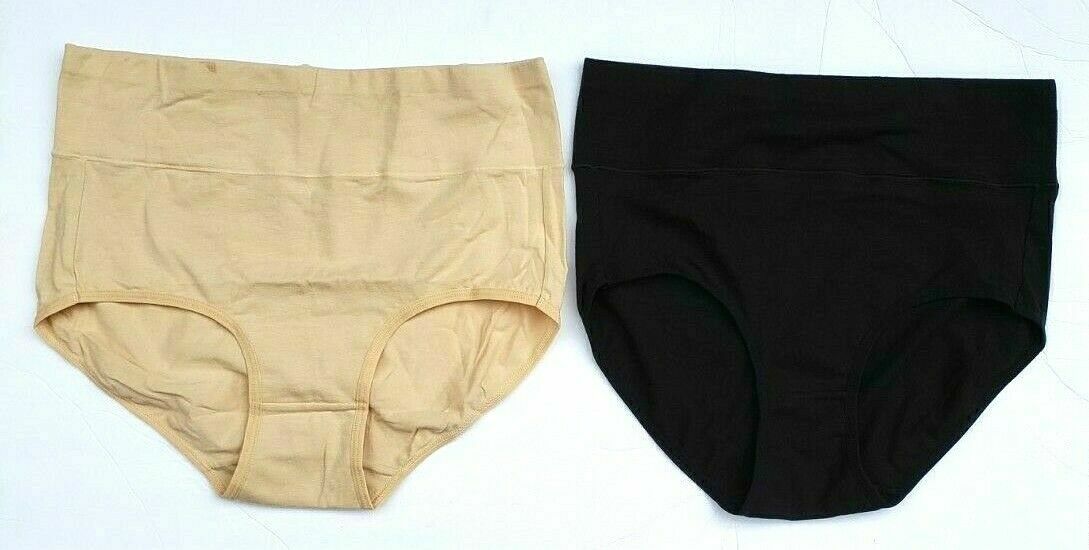 wirarpa Womens High Waisted Cotton Underwear Full Brief, ALL SIZES 4 Pack