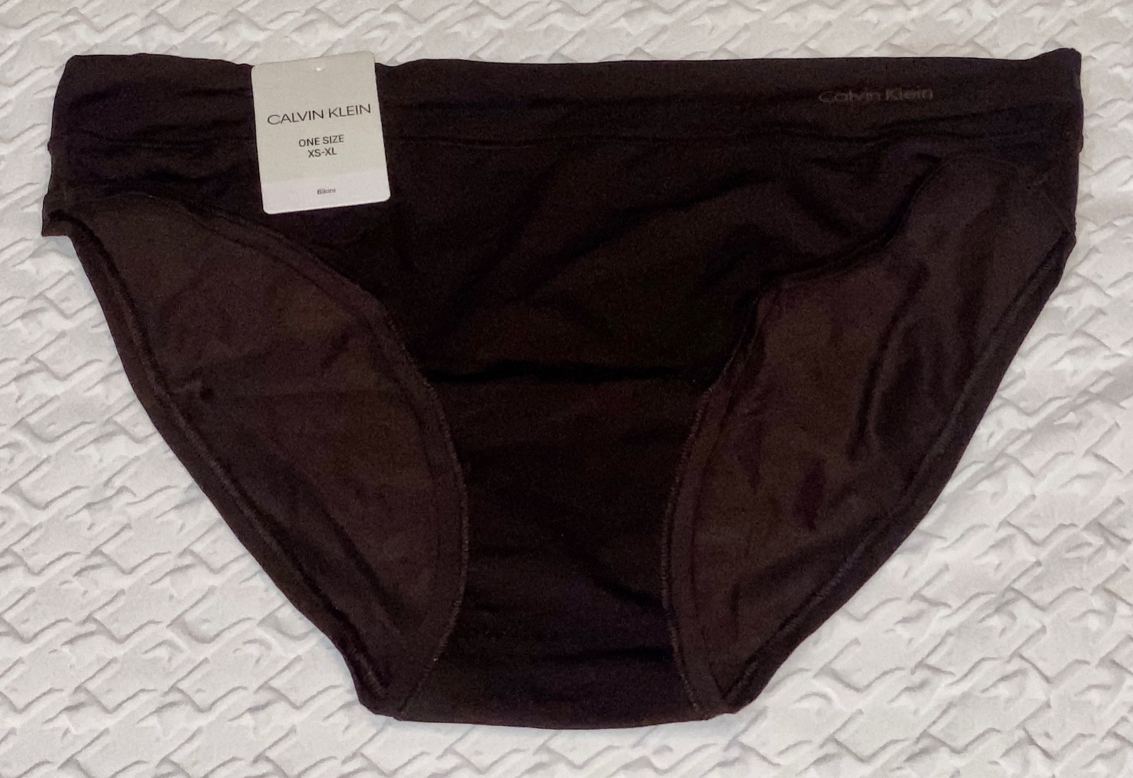 CALVIN KLEIN One Size Dark Brown High Waist Hipster Panty NEW Womens O/S XS-XL
