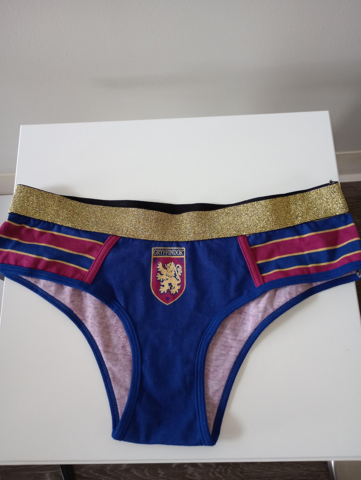 Harry Potter Gryffindor Womens Medium panty Briefly Stated Hogwarts Top Novel