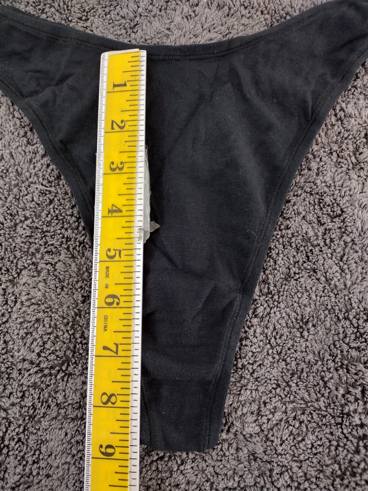 Skims Cotton Jersey Micro Dipped Thong Color Soot Size 3X PN-DTH-1924