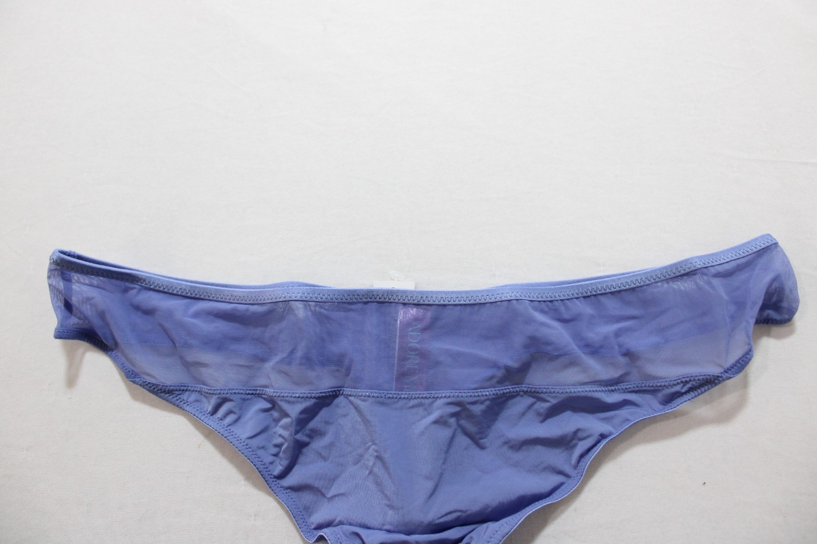 Adore Me Women’s Elora Thong Panties CG2 Bleached Denim Blue Size XL NWT