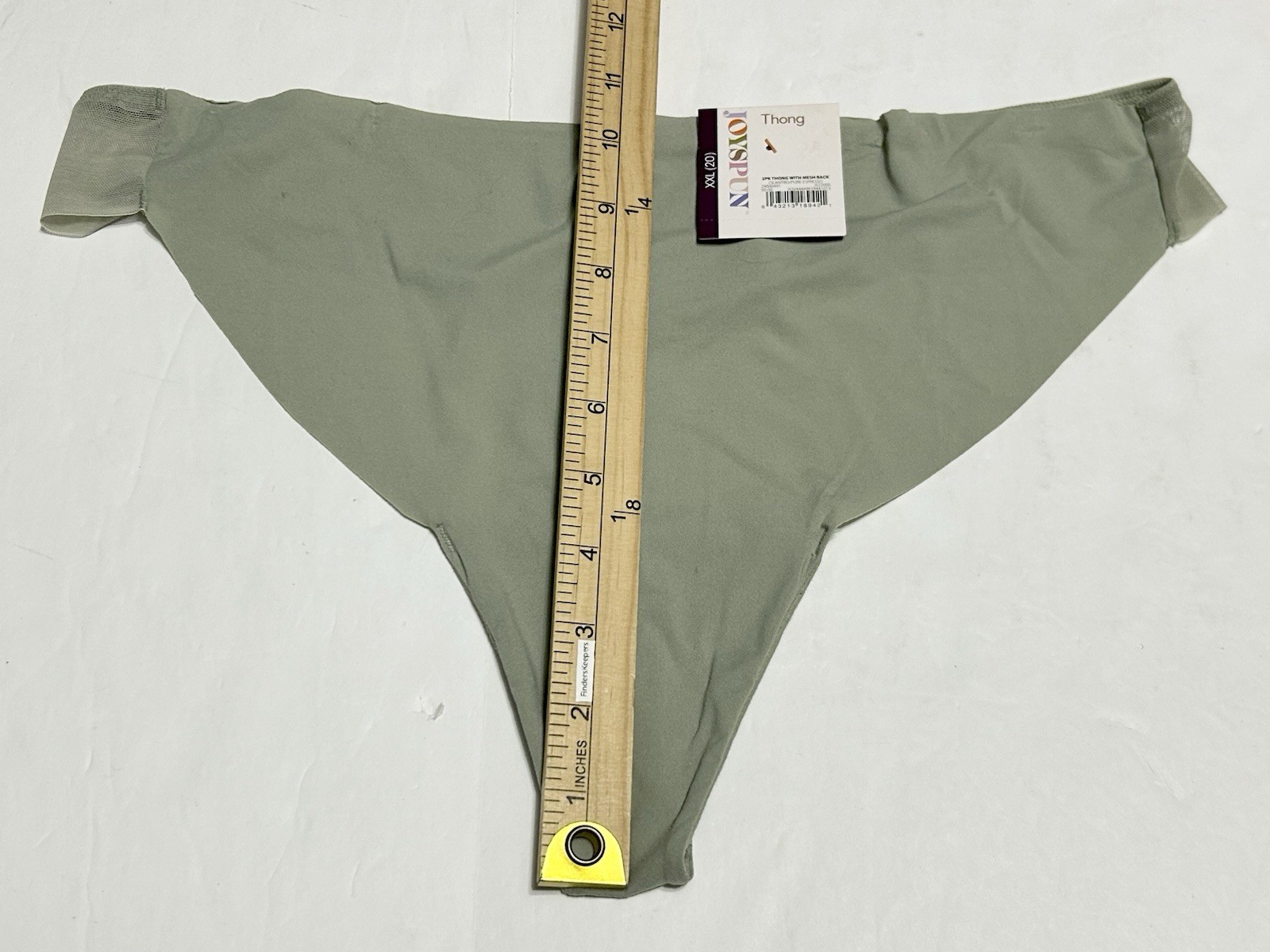 Joyspun Bonded Micro Mesh Thong Underwear Panties 2 Pack NWT Cilantro Espresso