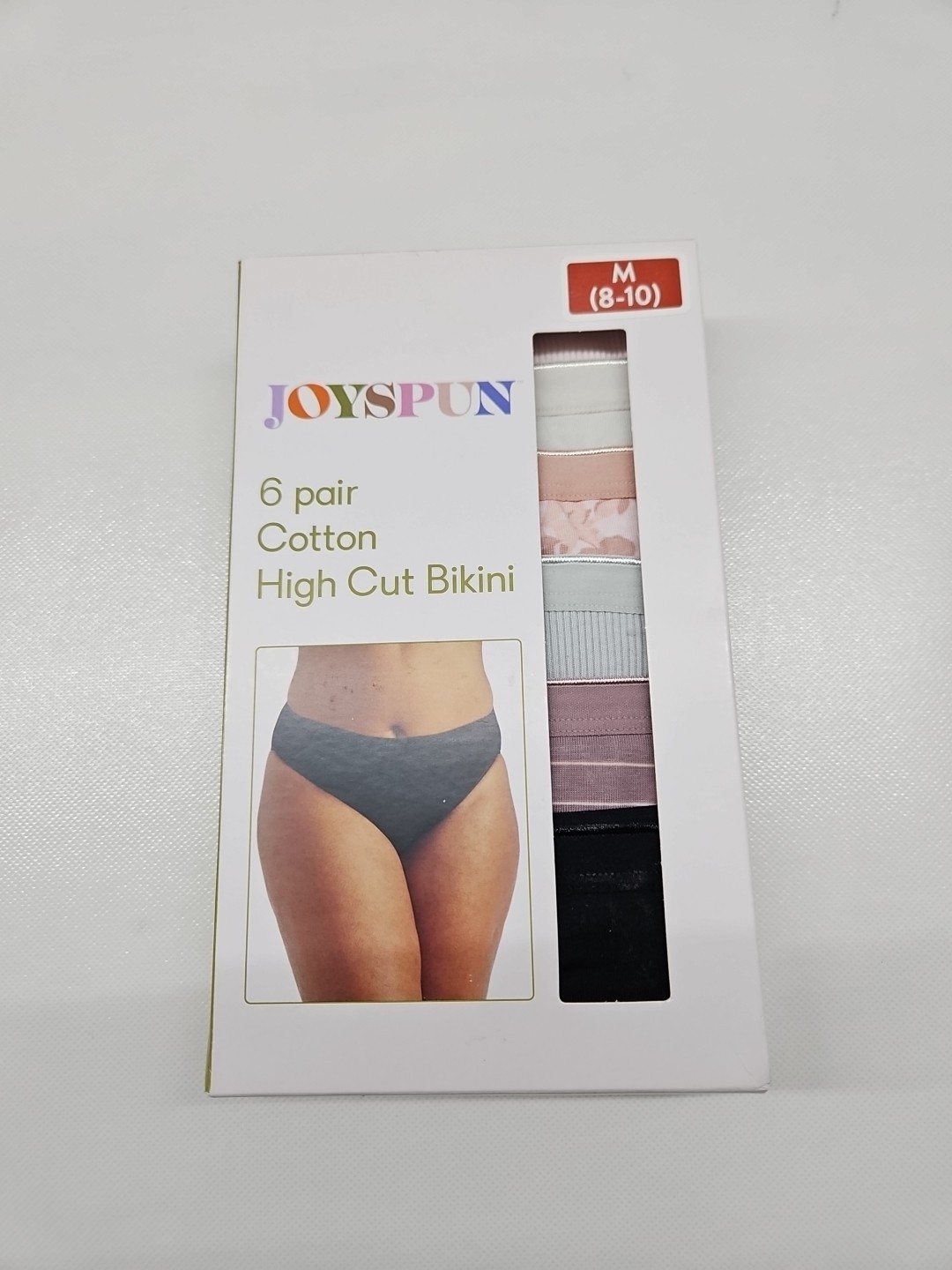 Joyspun High-cut Bikini Cotton Size Medium Multicolor 6-pack New