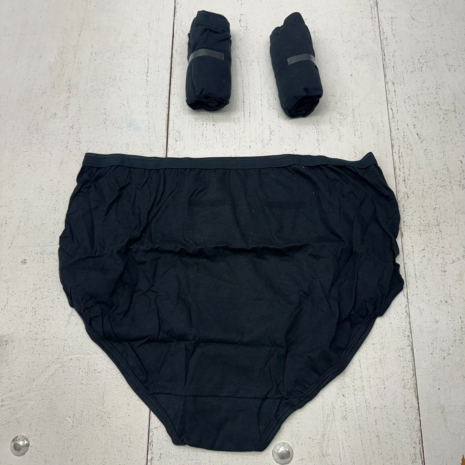 Fruit of The Loom Black Three Pack Basic High Waisted Underwear Women’s Size 2XL