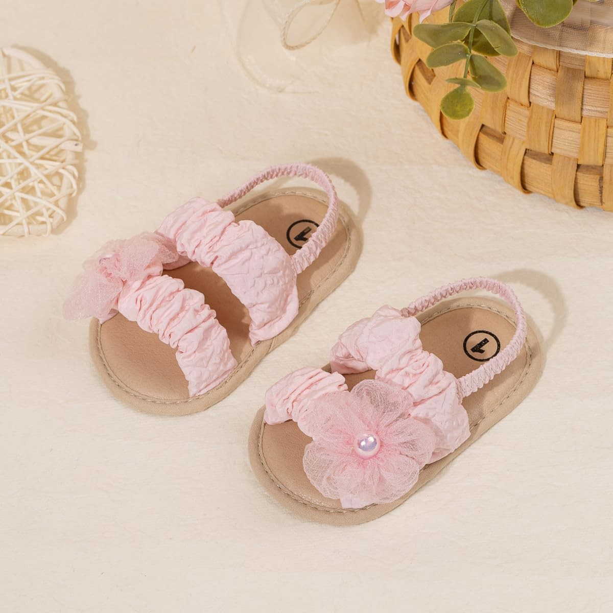 Infant Baby Girls Summer Sandals Open Toe Lace Princess Dress Wedding Flats S…