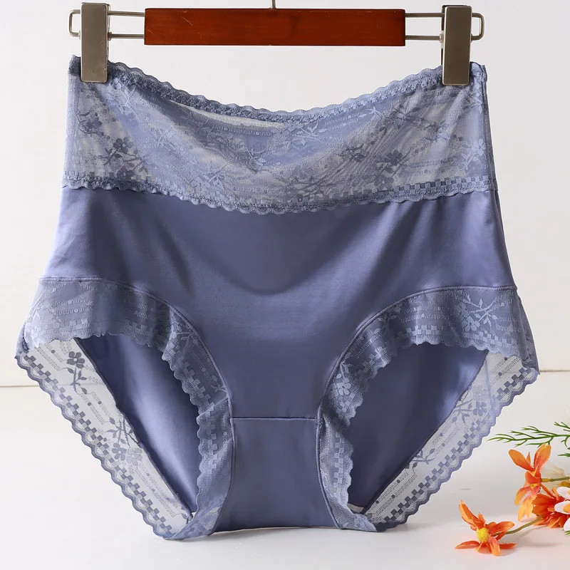 High Waist Panties Plus Size Seamless Soft Stretch Briefs Underwear Comfort