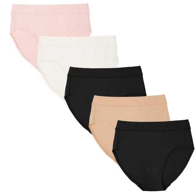 Member’s Mark Women’s 5-Pack Supersoft Brief Size Small Neutrals