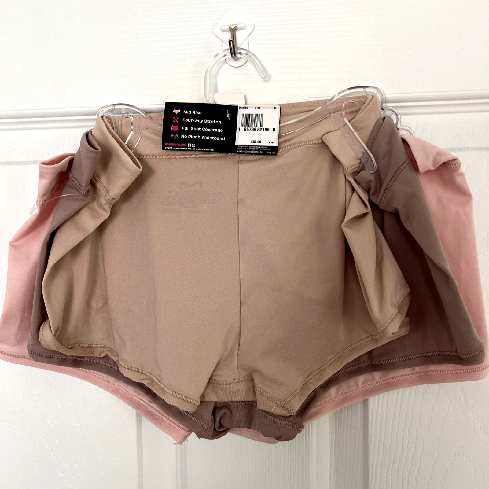 NEW 3 Pack Maidenform Everyday Luxe BoyShorts Panties M/6 Multi-Color DM3TBS