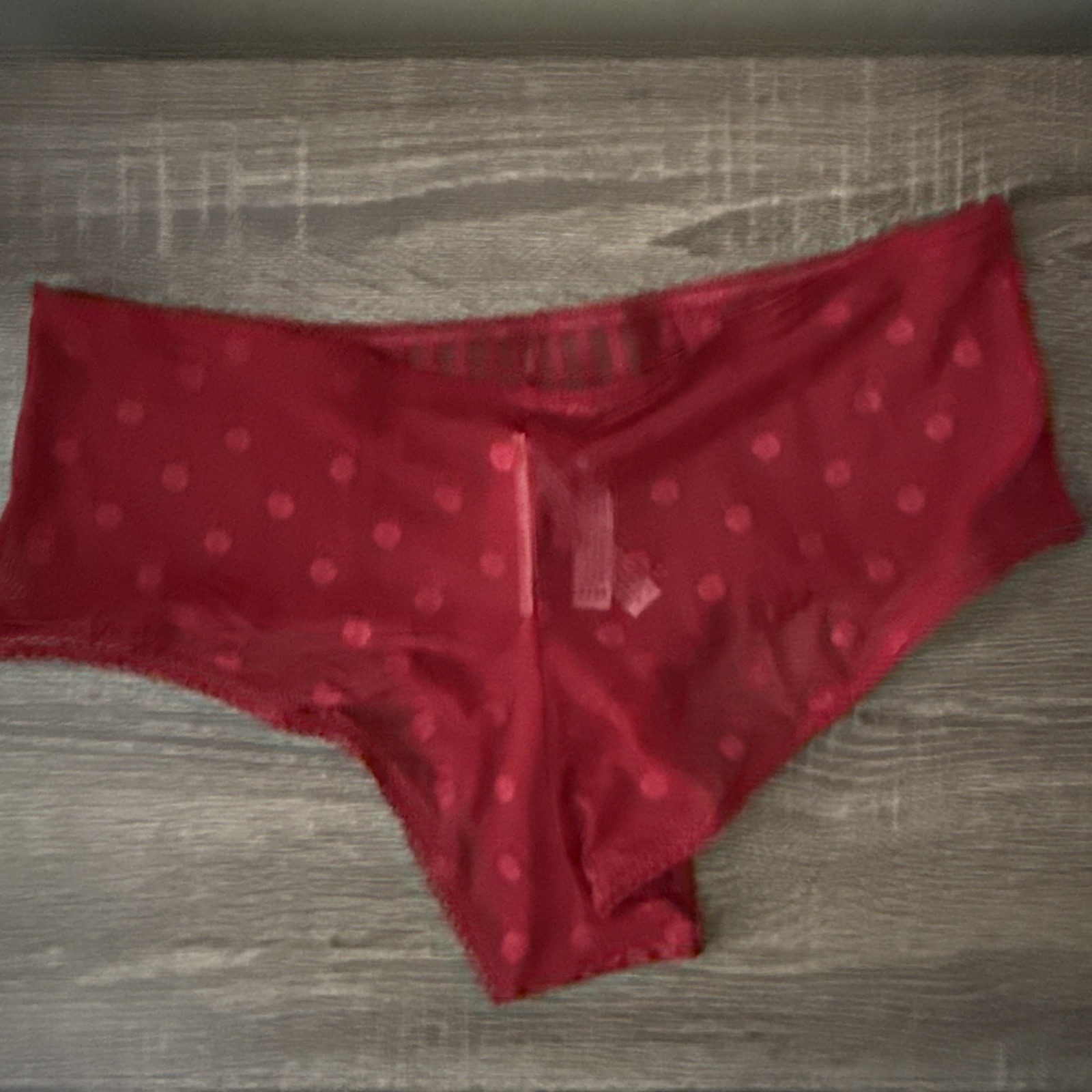 Victoria’s Secret Large Red Sheer Mesh Cheeky Panties