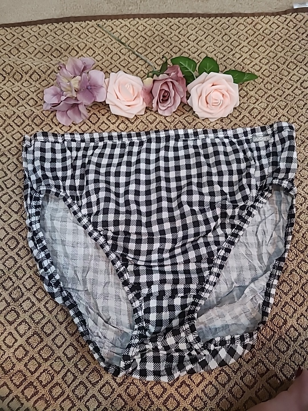 JOCKEY ELANCE BREATHE COMFORT FRENCH CUT BLACK/WHITE PANTY nwot 10/3XL