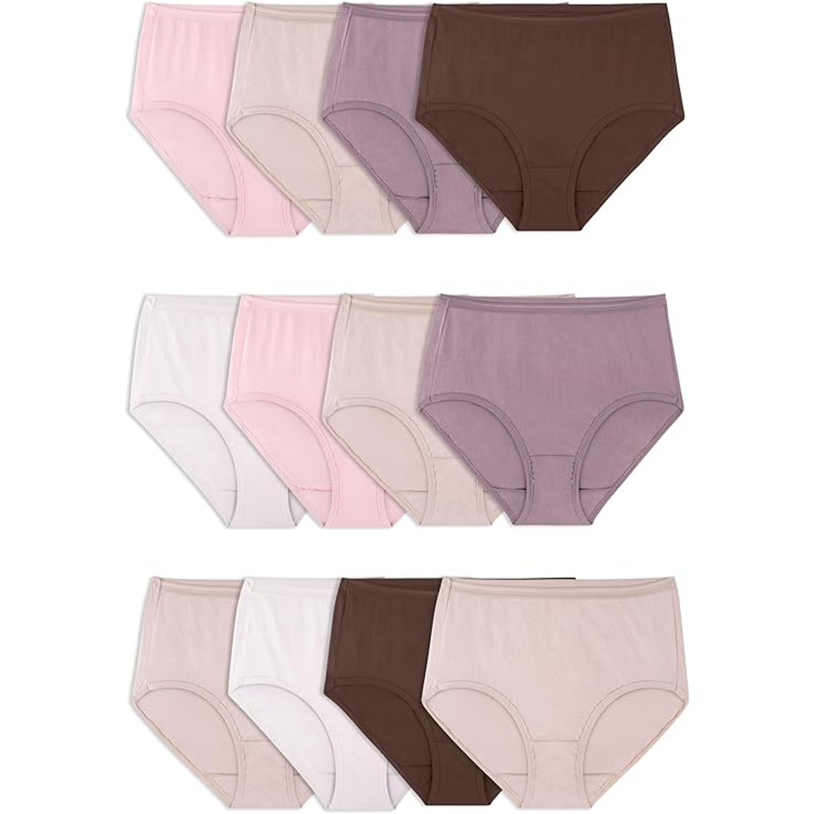 Fruit of the Loom Size 6/M 12-Pack Fit for Me Brief Cut Underwear OS30-32