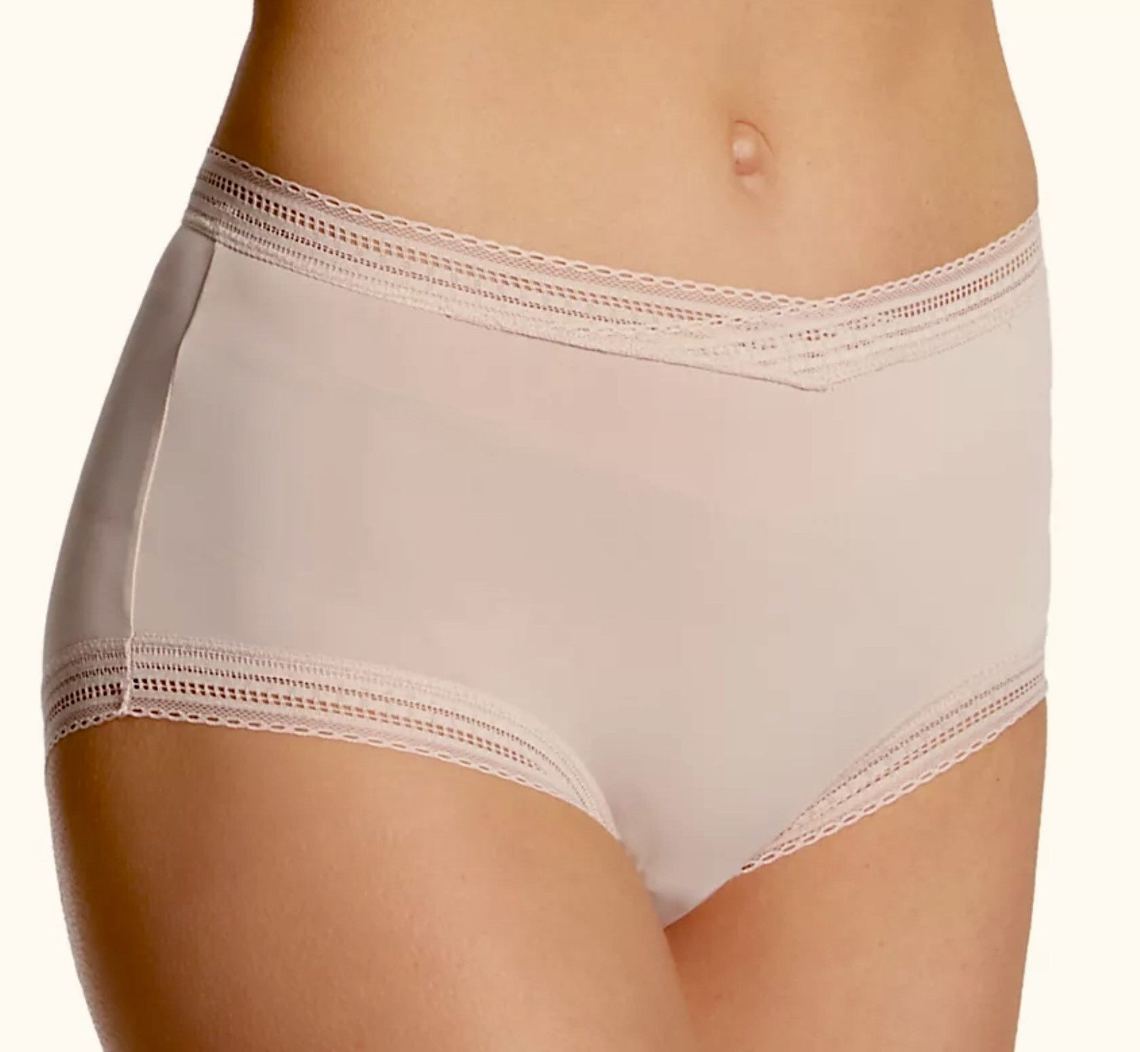 MAIDENFORM Fab Fit Full Coverage Sandshell Nude Boyshort Panty Womens L 7 2XL 9