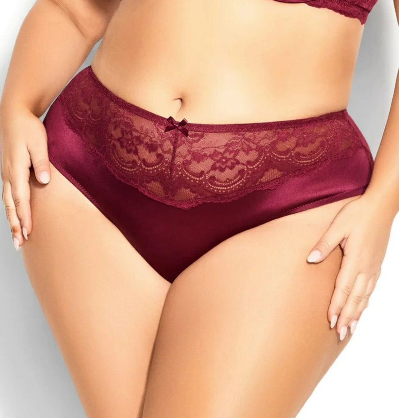NWT~ City Chic sz 18 Katia Shorty Panties Underwear Raisen color Sexy R3