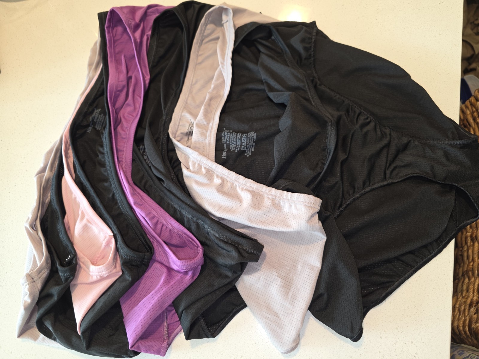 Lot Of 8 Hanes Cool Comfort Ladies Hipsters NWOT Size 10/3XL
