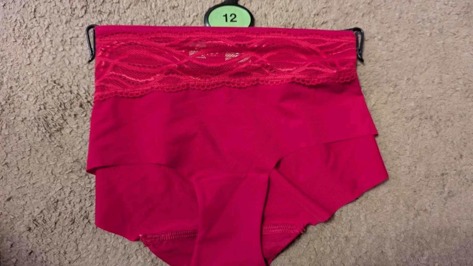 EX STORES CRIMSON BRIEF SIZE UK 12 NEW RRP £10 BARGAIN