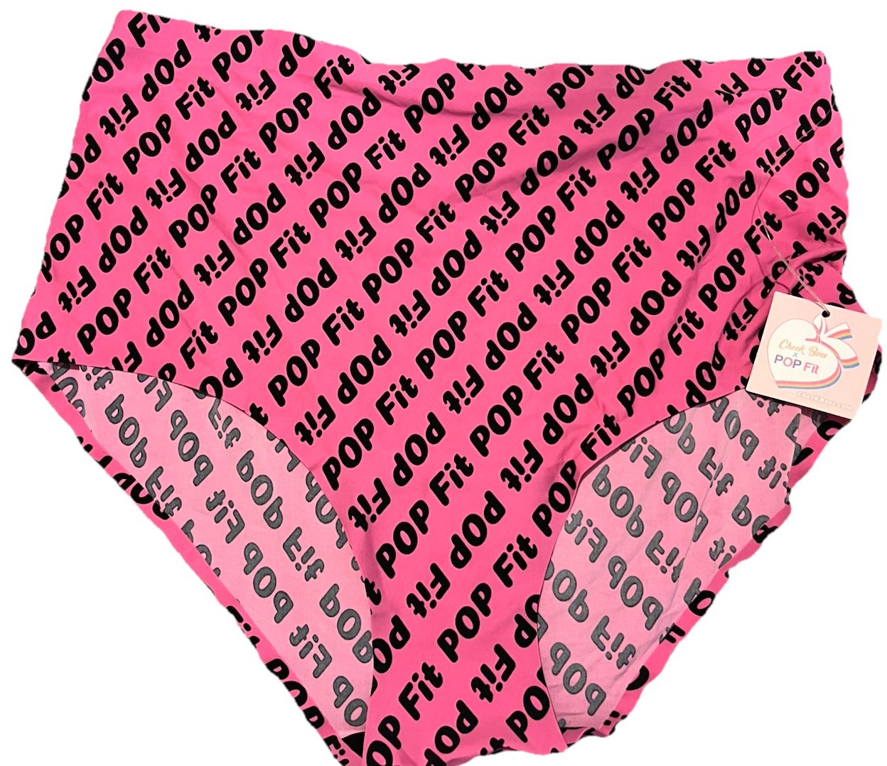 Cheek Boss x POP FIT Panties Womens 3XL Hot Pink Logo