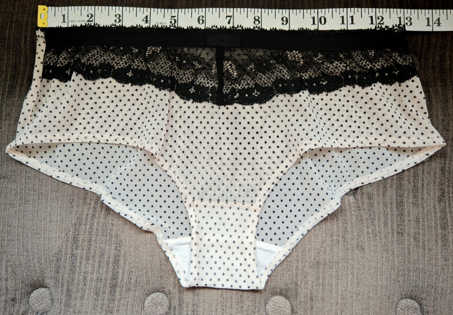 Next Off White & Black Polkadot Knickers/Shorts Size 12