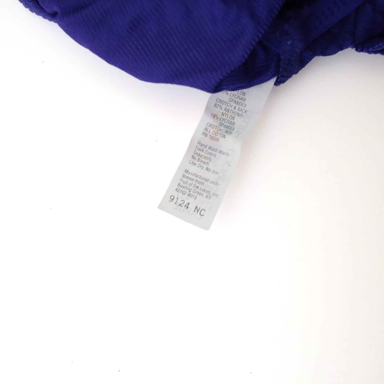 NEW Fruit of the Loom VTG 90s Lace Silky Antron Nylon High Cut Brief Panty LARGE