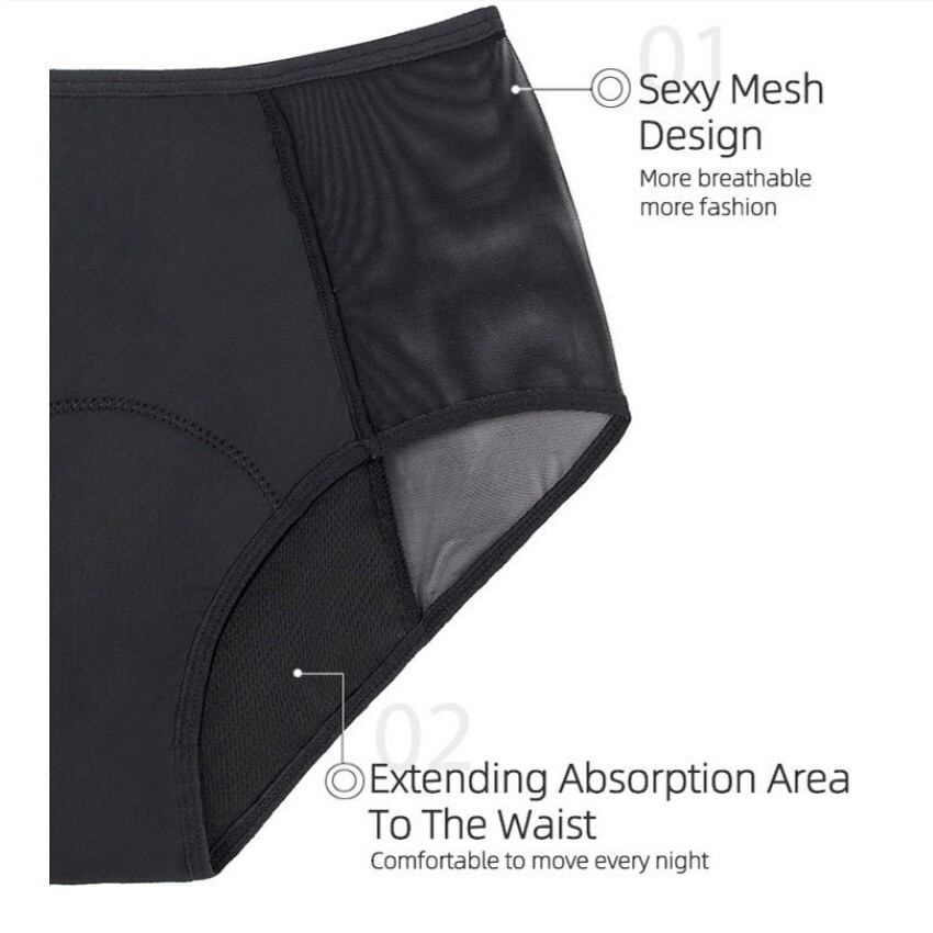 4-layer Menstrual Panties Physiological Pants Leak Proof Women Period Underwear