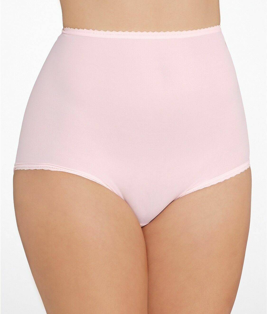 BALI Skimp Skamp Nylon/Spandex Blushing Pink Full-Cut Brief Size 6/Medium