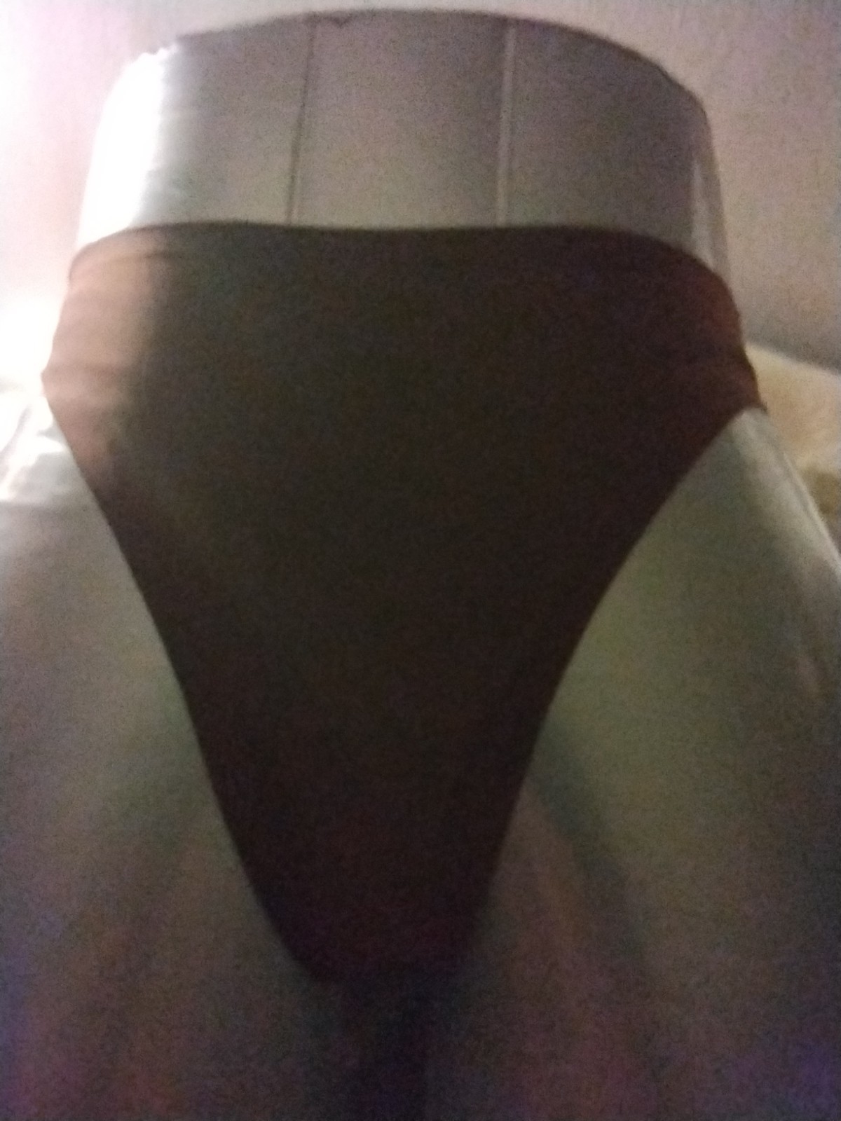 VANITY FAIR HIGH WAIST THONG BROWN CAFE MOCHA NYLON SIZE 6 NWT