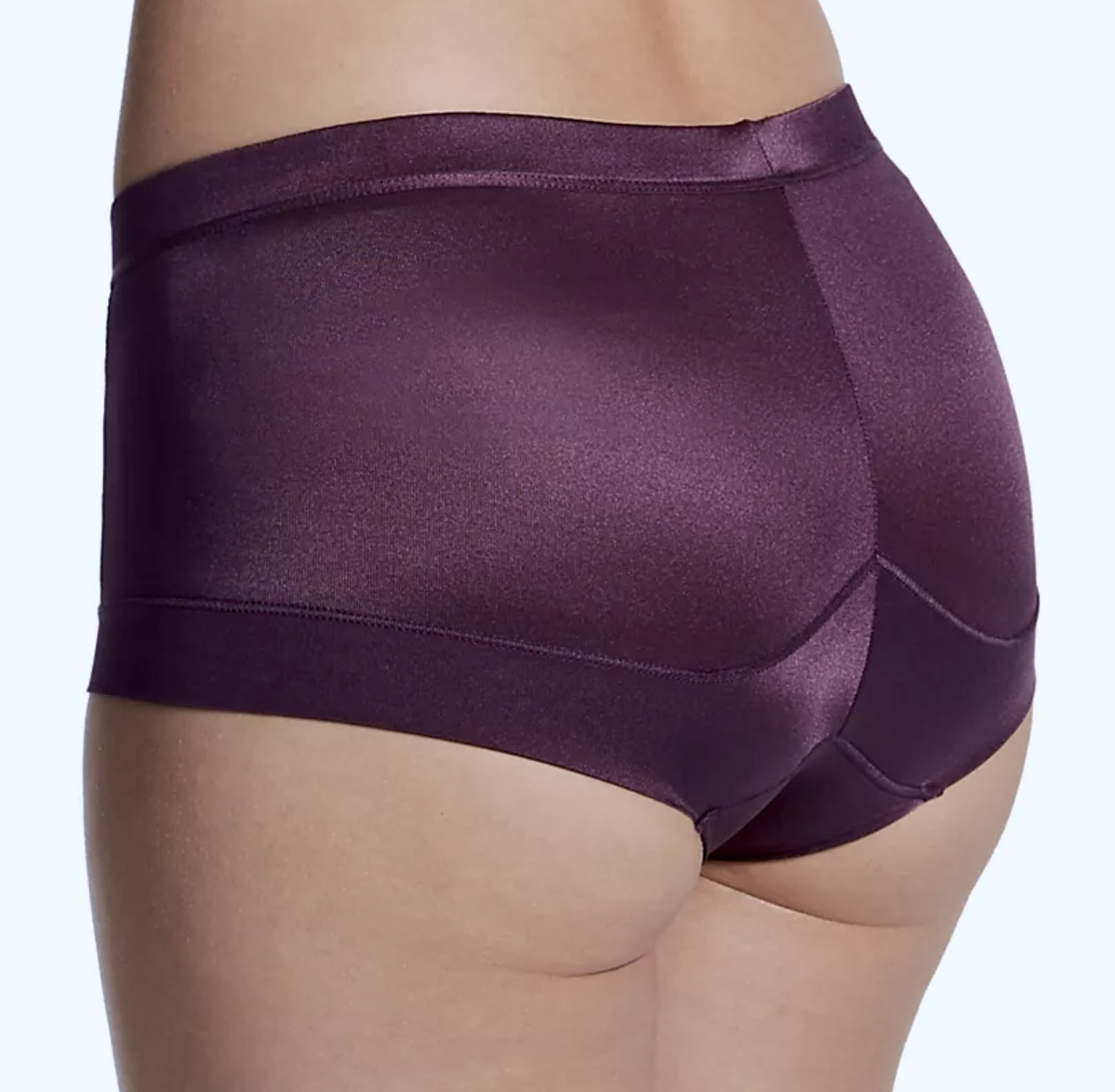 MAIDENFORM Dream Microfiber Quartz Purple Lace Inset Boyshort Panty Womens XL 8