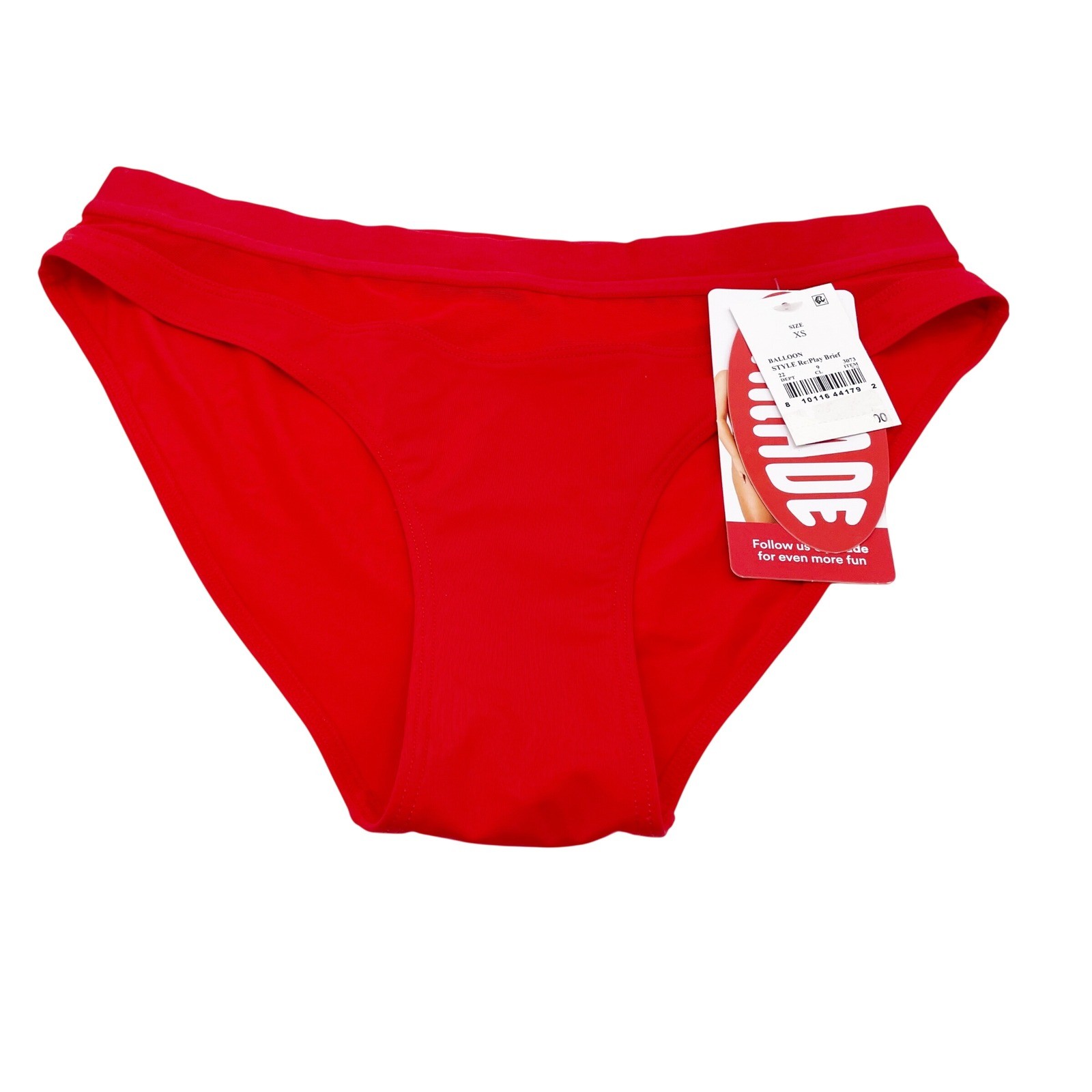 Parade Women’s Red Re:Play Brief Balloon Underwear Panties Size XS