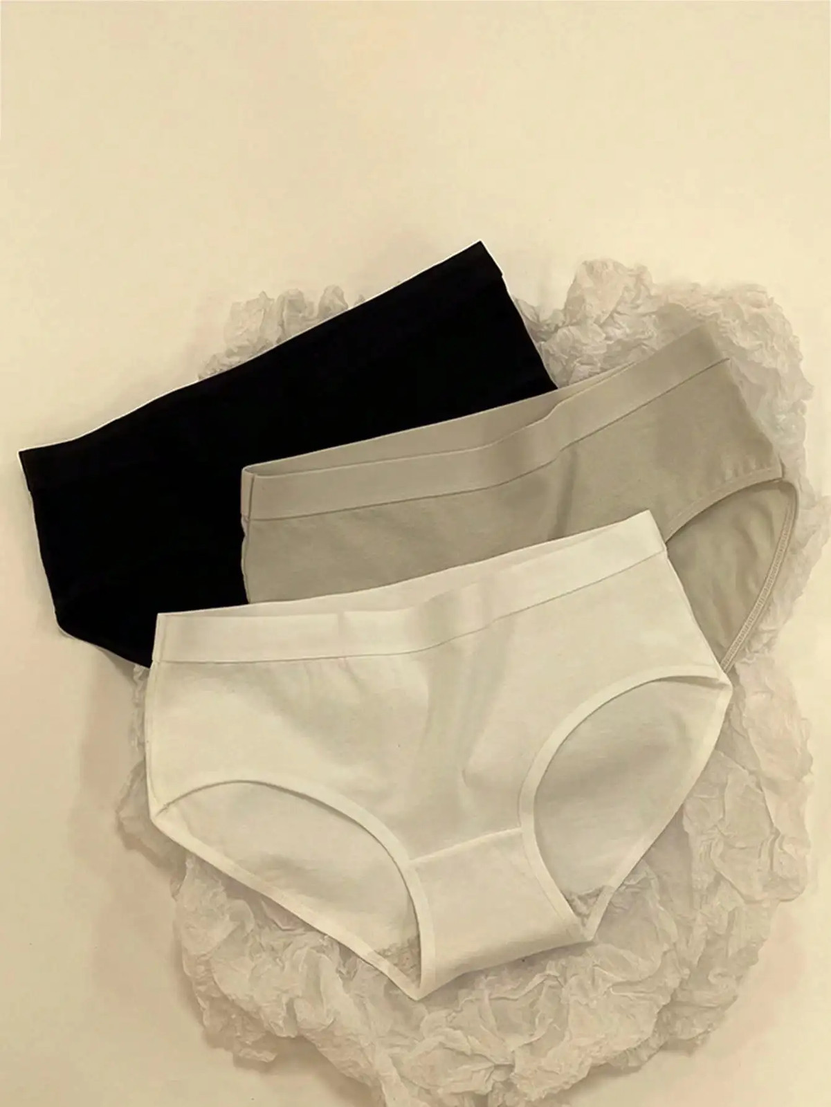 Mid Rise Cotton Panties Seamless Women Breathable Soft Full Coverage 8 Pcs
