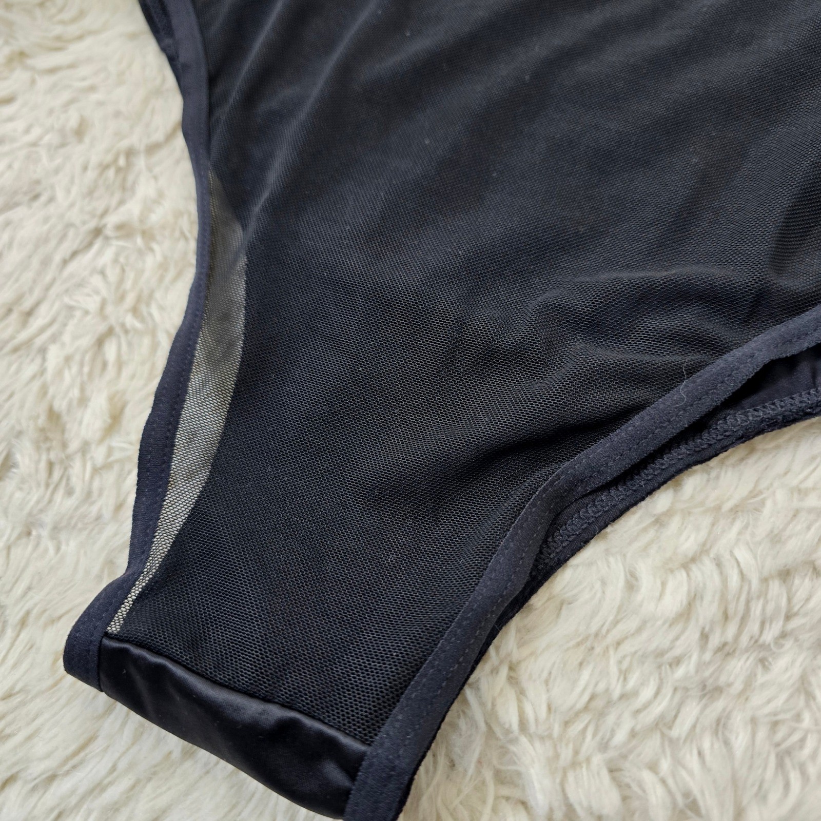 Torrid Satin and Lace Retro Tanga Panty Womens 5 Black High Waist Lingerie