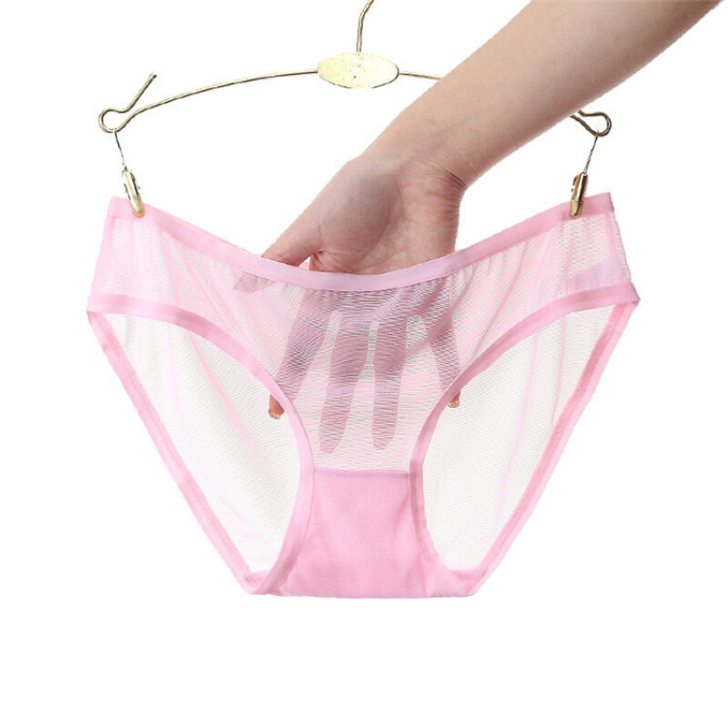 3pcs Ladies Sheer Underpants Mesh Brief Underwear Panties Knickers Lingerie Sexy