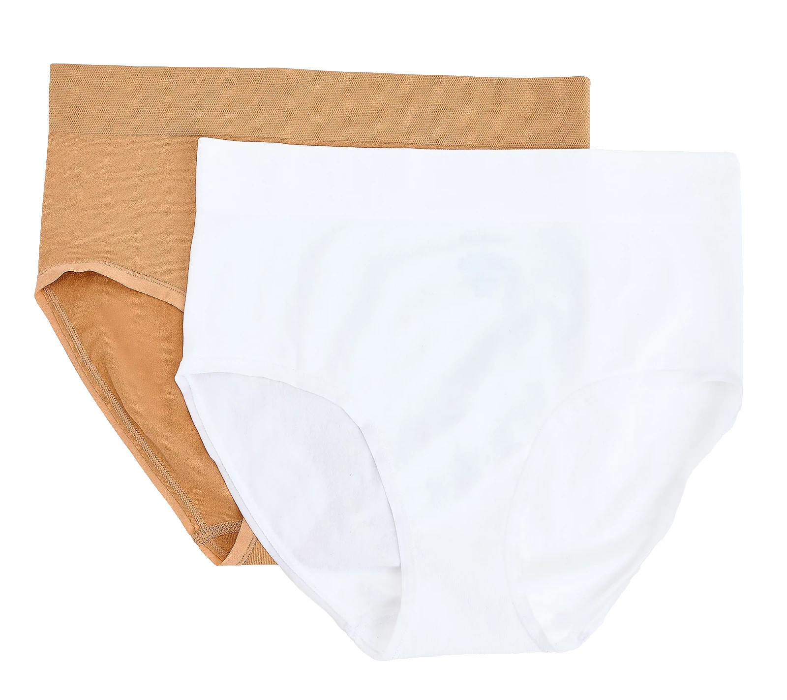 Anybody~Set of 2~Jersey Full Briefs~Small~Latte/white~A604430 13003