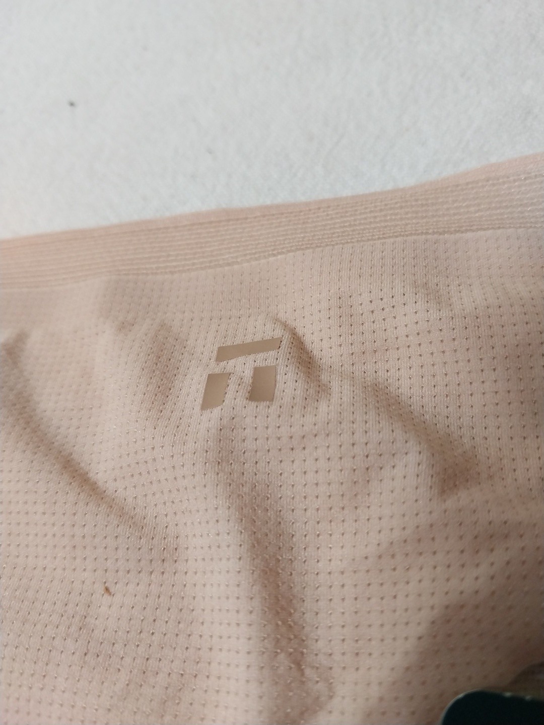 Tommy John Air Thong Panty Rugby Tan Size XL Beige Stretch Comfort Mesh NWT