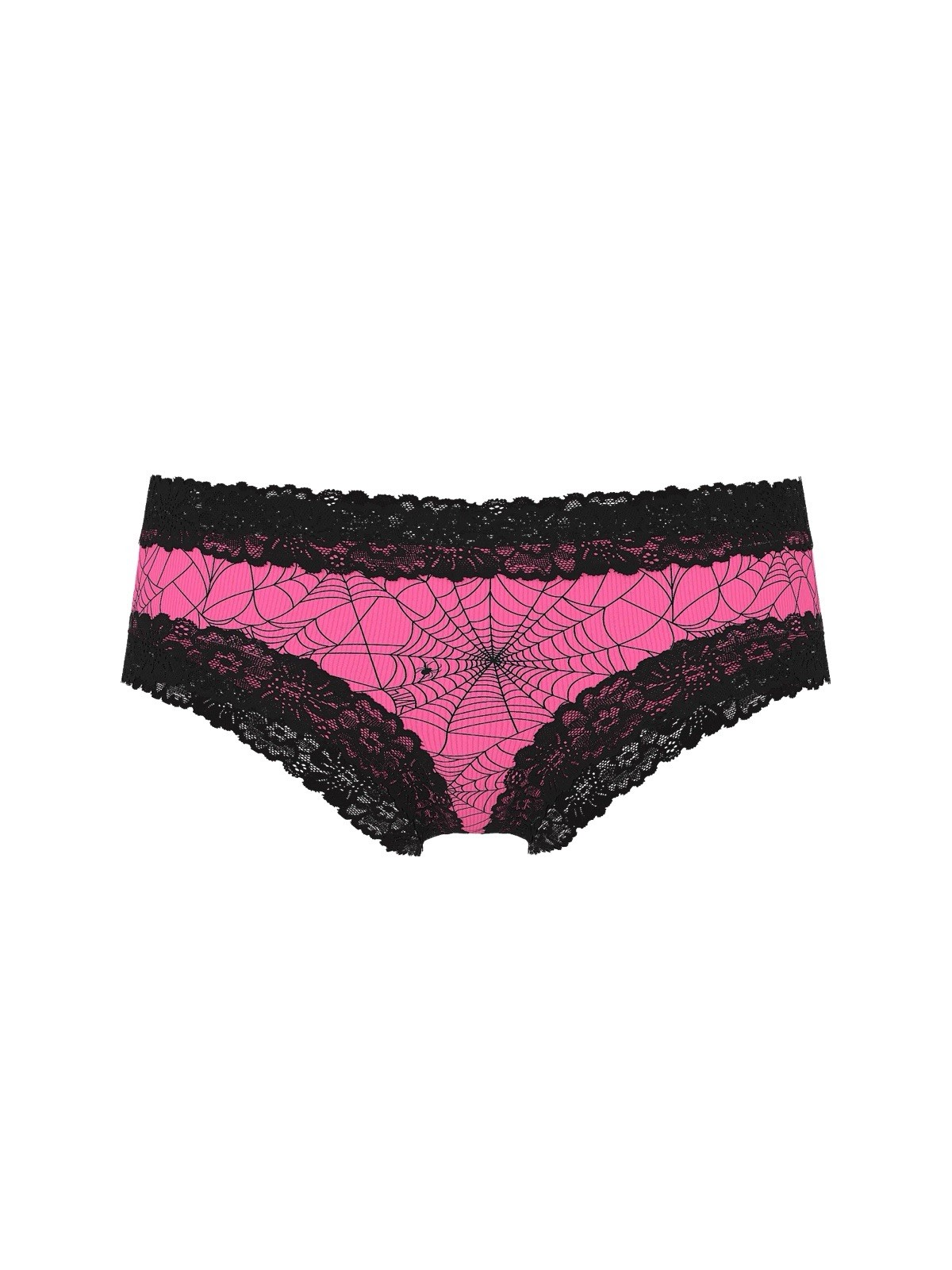Victoria Secret PINK WINK LACE-TRIM CHEEKY PANTY Spider Web XL