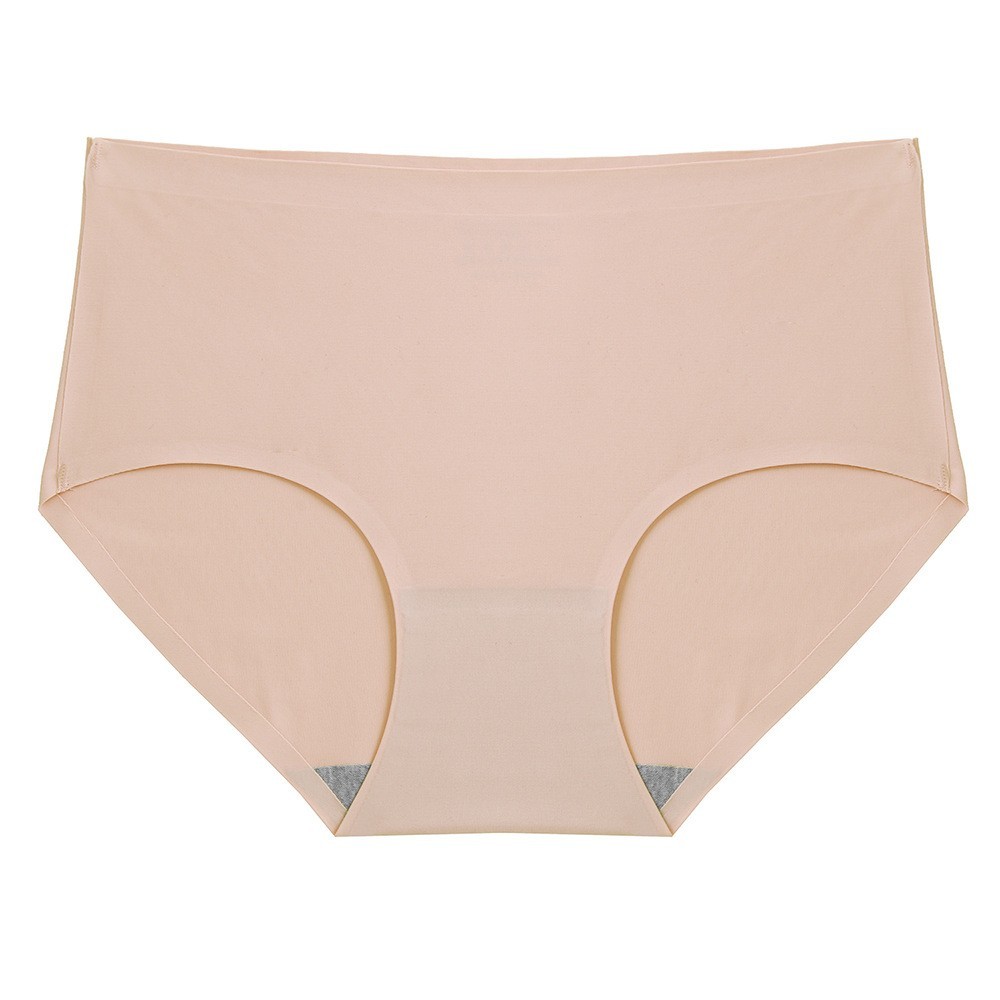 3 Pack Plus Size Ice Silk Seamless Bikini Panties – Solid Breathable Underwear