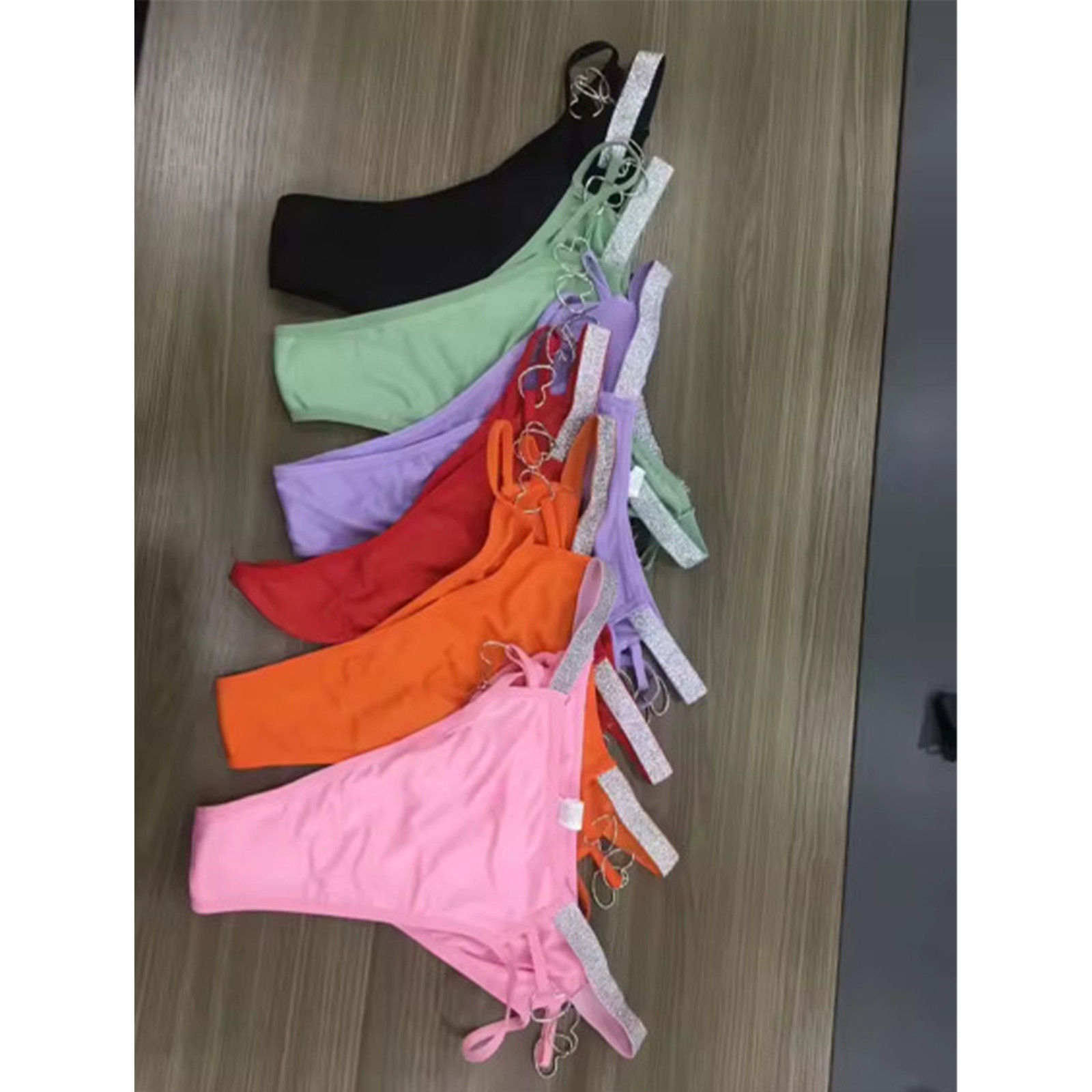 Sexy Women Bikini PantiesThongs Brief Chain Brazilian Bikini Underwear US