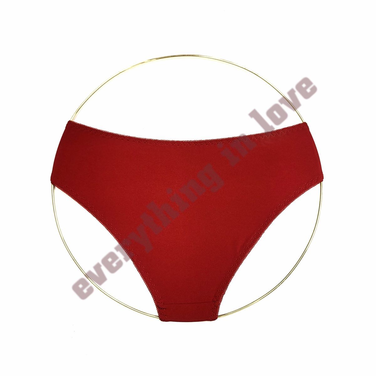 Women Front Overlap Lace Stretch Satin Back Sexy Cute Bikini panties Underwears