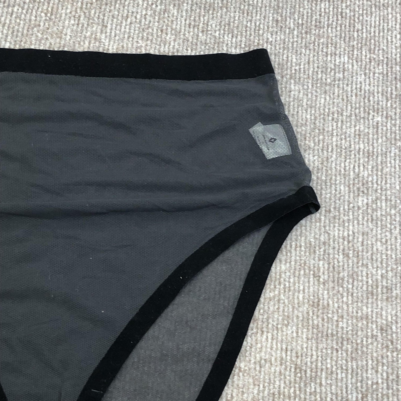 EBY Underwear Womens 2X Gray Seamless High Waist Brief Panties Plus Sheer