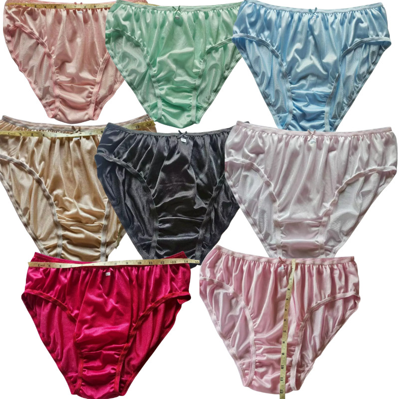 Bikini Panties 8 Pcs. Pack Woman Underwear Nylon Comfortable Hip 38-54″ Size XXX