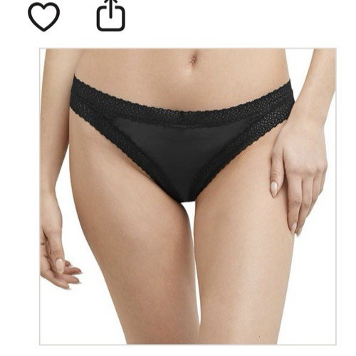 Maidenform Super Soft V-Back Thong 3 pair Women’s Large (7) Delicate Lace Trim
