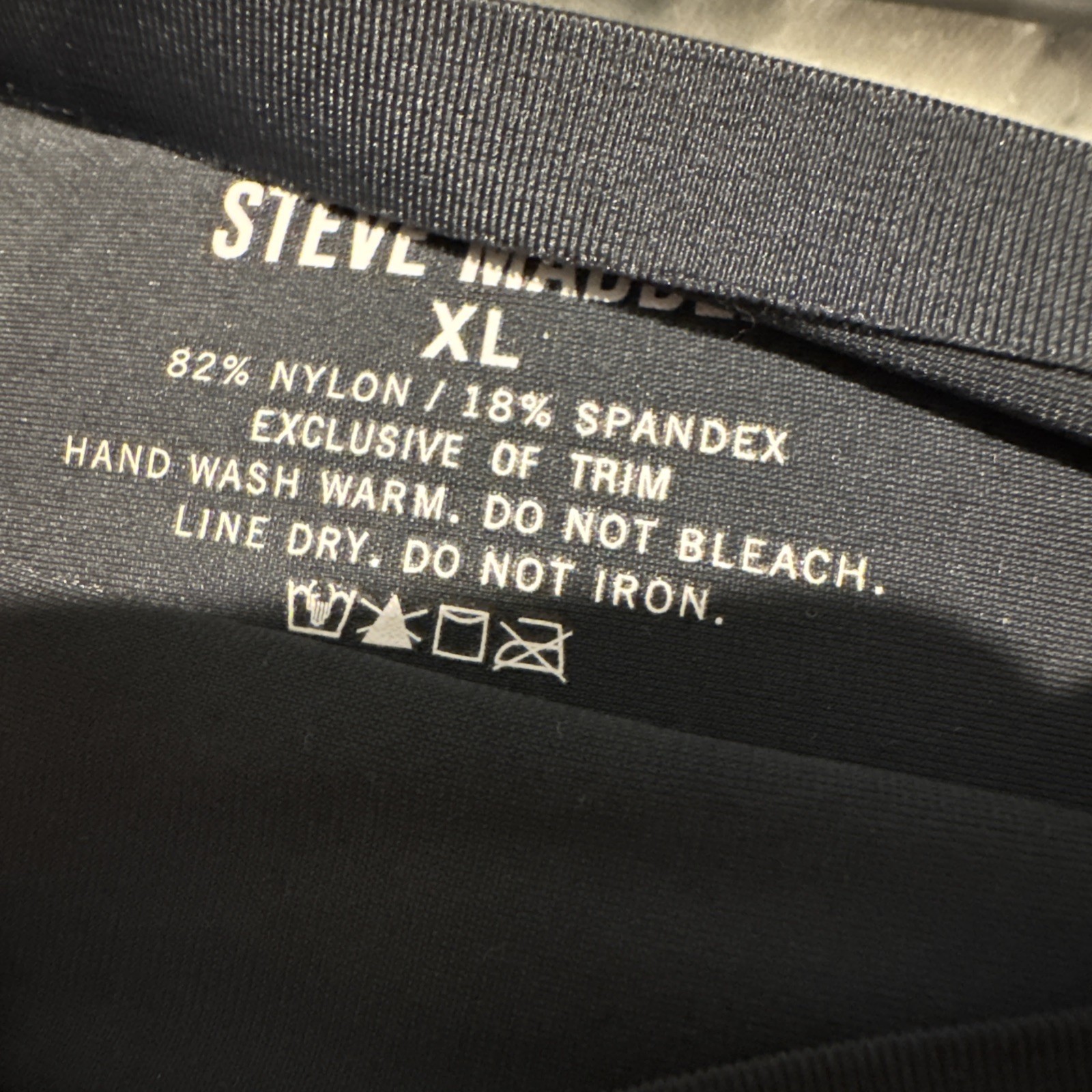 Steve Madden Brief Panties 1 Pack Underwear Size XL Lingerie Bottoms Black