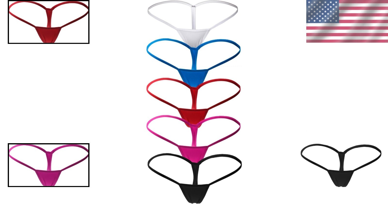 Stylish Women’s Low Rise G-String Panty with Minimal Coverage – 1 or 5 Pack