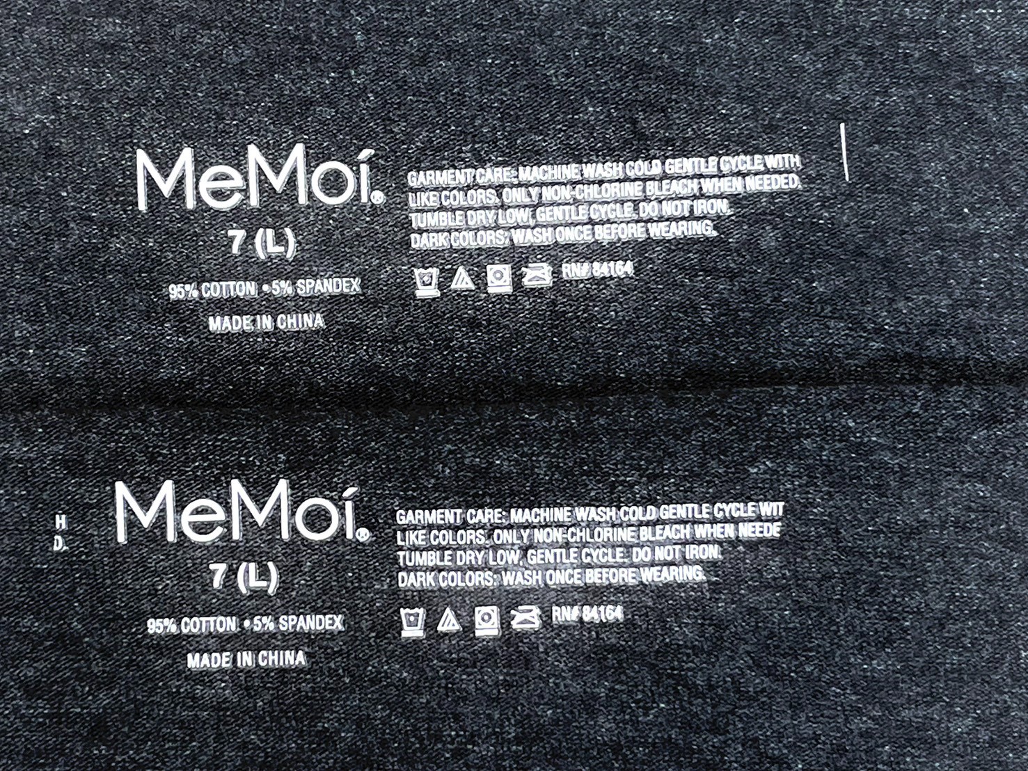 NWT 2-Pack Memoi Women’s L Combed Cotton Basic Hipster Panties MU-1014 Black