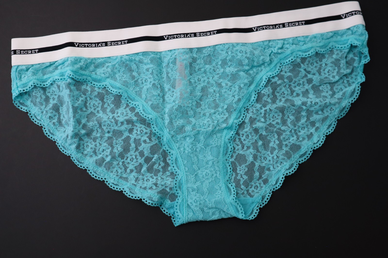 1 NEW Victoria’s Secret VTG 2015 Thick Logo Lace Bikini Panty XL X-LARGE
