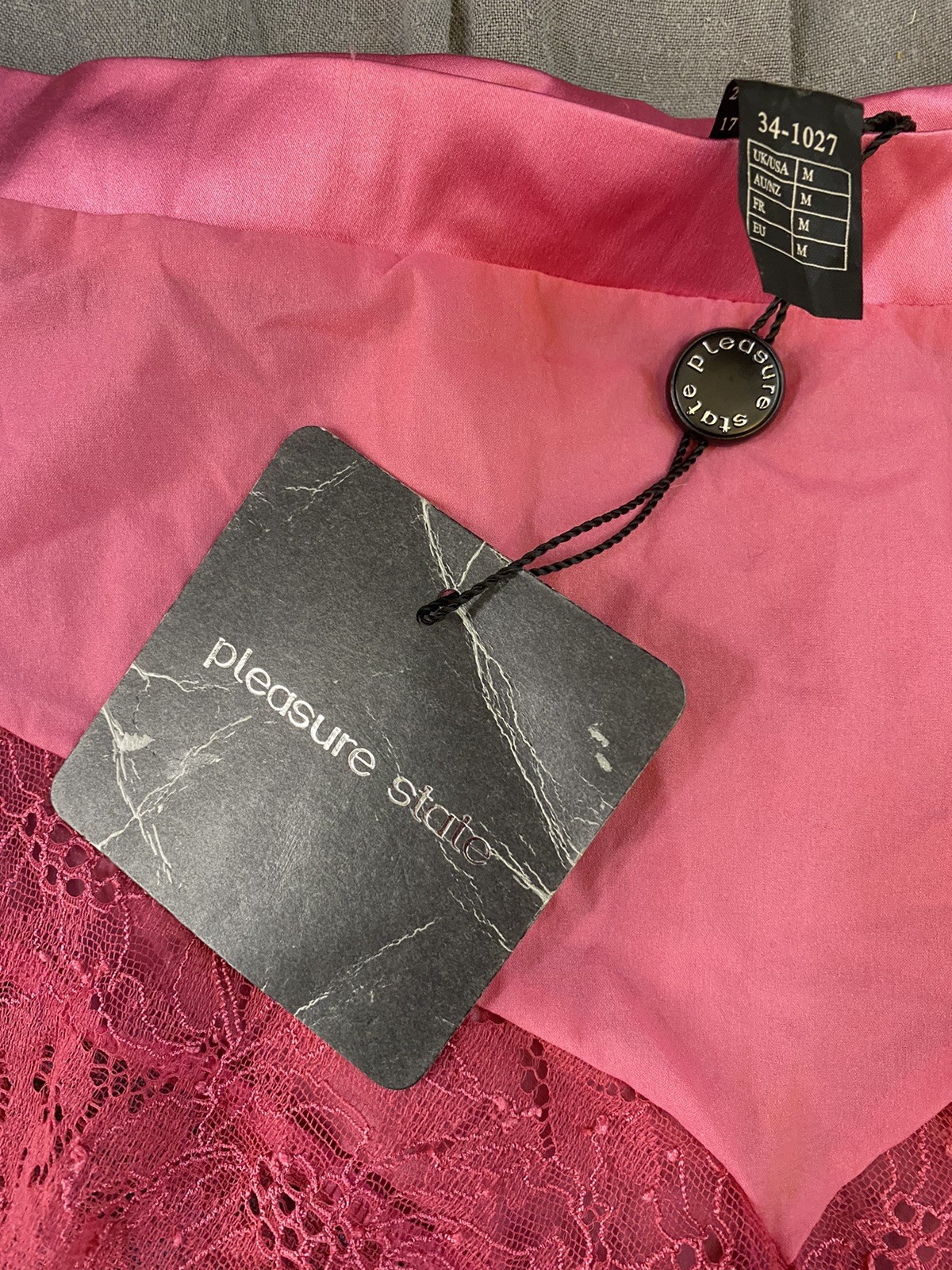Vintage Pleasure State Ecstasies Culotte Briefs Boy shorts Sz M Knickers Pink
